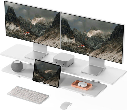 Dual monitor stand riser - monitor,